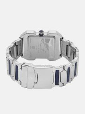 Men Silver-Toned Analogue Watch NK1474SM01