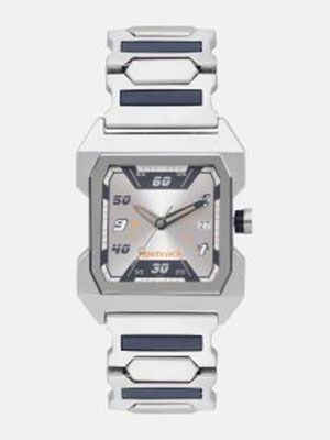 Men Silver-Toned Analogue Watch NK1474SM01
