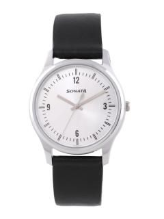 NT77082SL01W Men Silver-Toned Digital Watch
