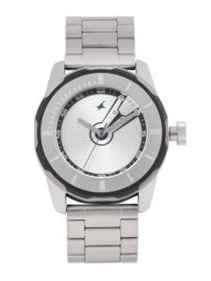 Men Silver-Toned Analogue Watch NK3099SM01_OR2