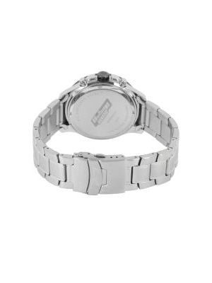 Octane Men Silver-Toned Dial Chronograph Watch 90047KM01J