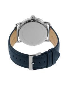 Men Blue Leather Analogue Watch FS5662