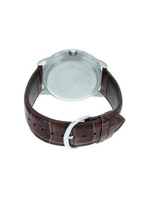 Men Silver-Toned & Brown Analogue Watch A1739