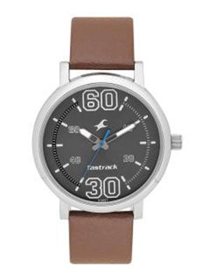 Men Gunmetal-Toned Analogue Watch 38052SL03_OR