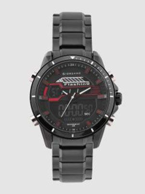 Men Black Analogue and Digital Watch C1181-44