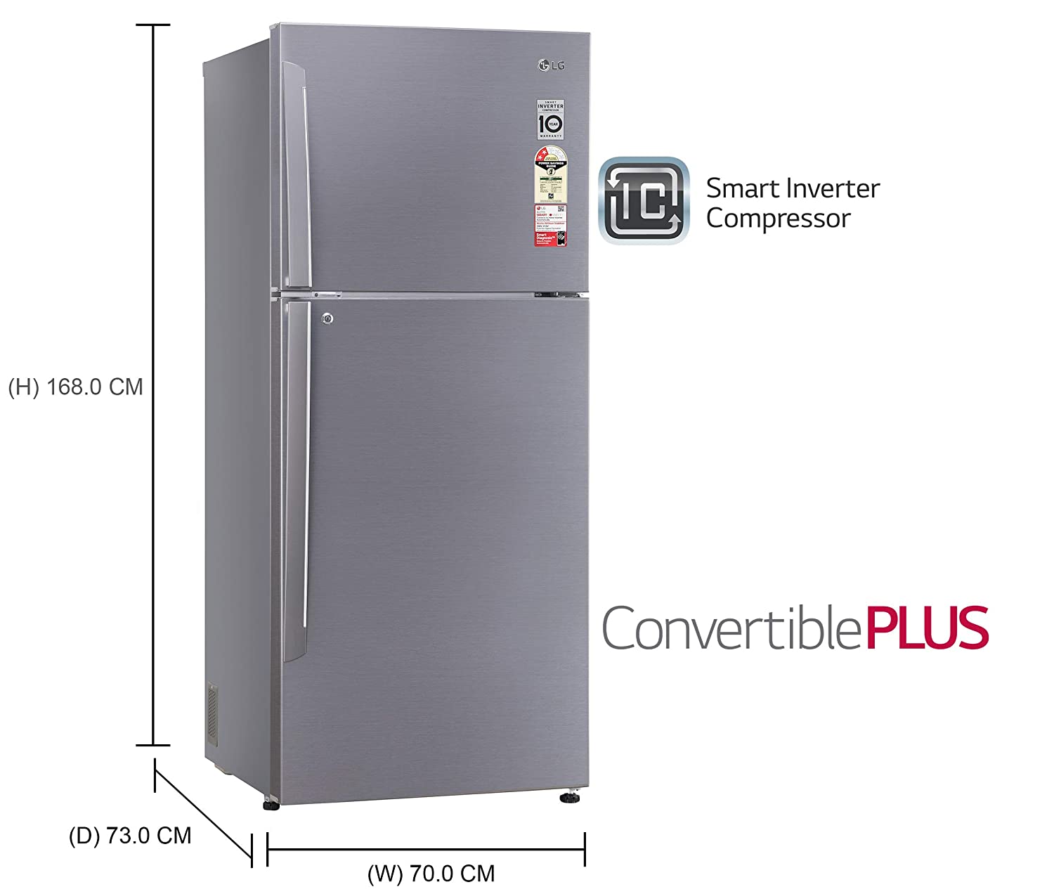 GL-T432APZY 437 Ltr Double Door Refrigerator