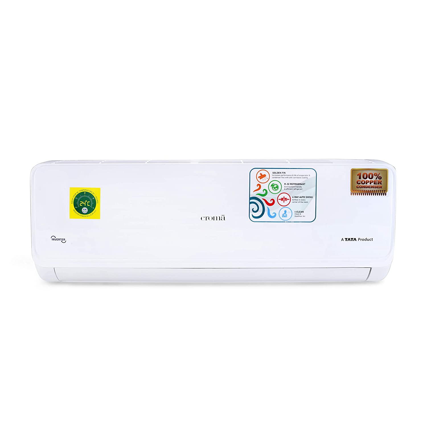 CRAC7886 1 Ton 3 Star Inverter Split AC
