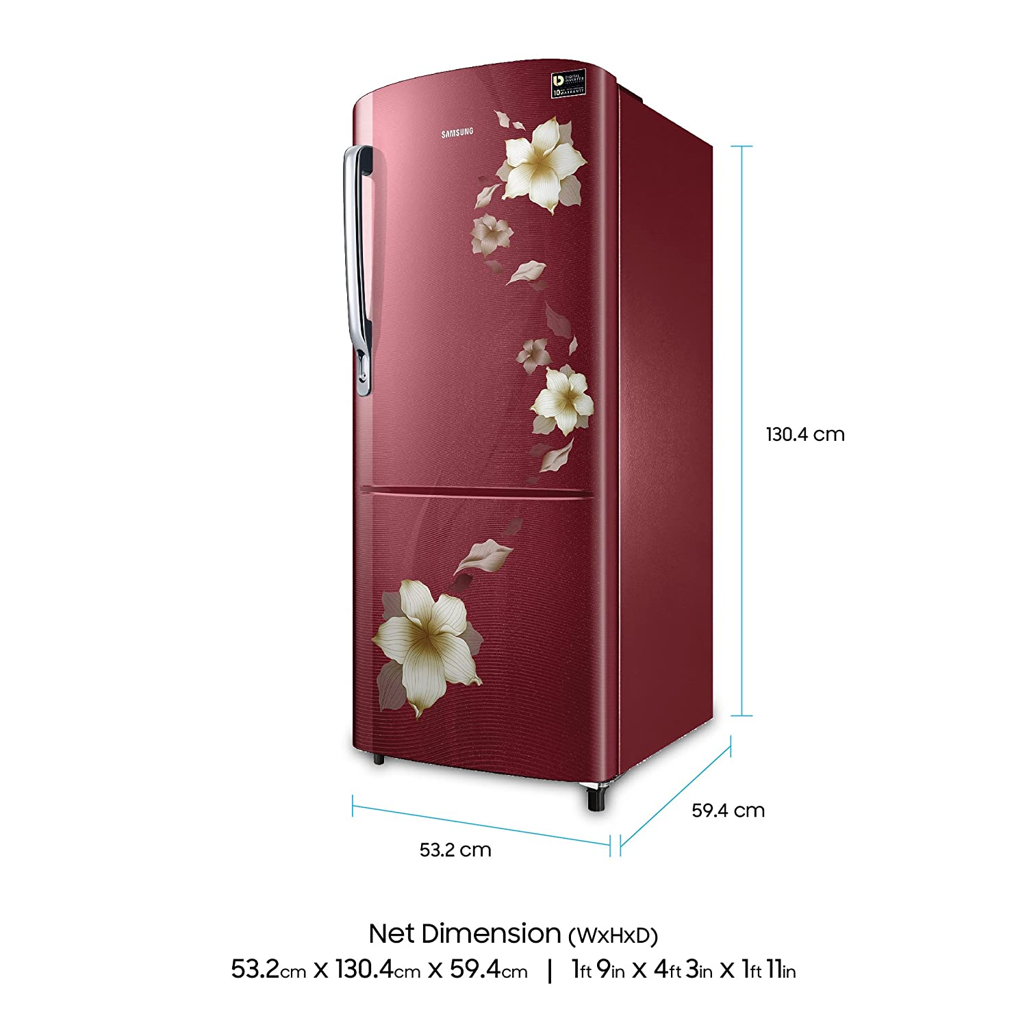 RR22M274YR2 212 Ltr Single Door Refrigerator