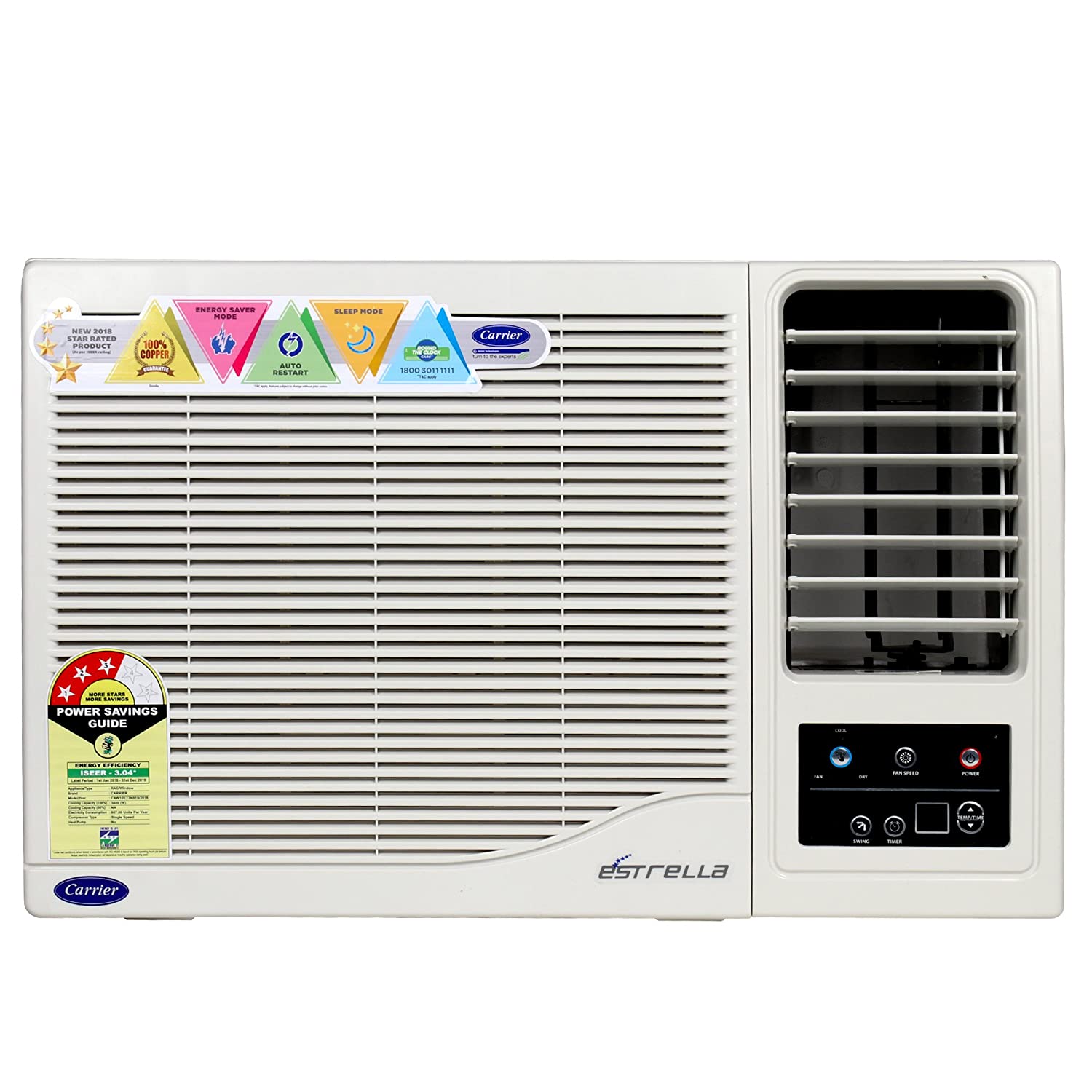 Estrella CAW12ET3N8F0 1 Ton 3 Star Window AC