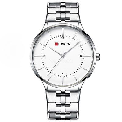 Silver Stainless Steel Analog Watch