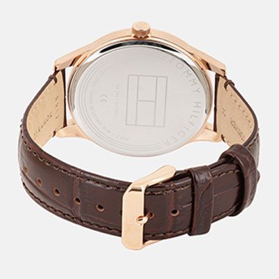 Men Navy Blue Textured Analogue Watch TH1791493W
