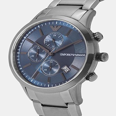 Men Navy Blue Analogue Watch AR11215I