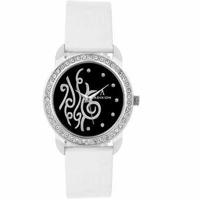AD9404SL01A New Stainless Steel f. White Strep watch Watch - For Women