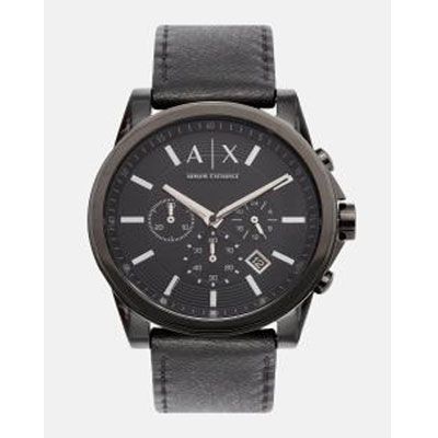 Men Black Analogue Watch AX2098_OR