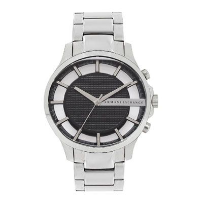 Men Black Dial Watch AX2179