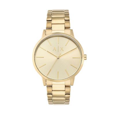 Men Gold-Toned Analogue Watch AX2707