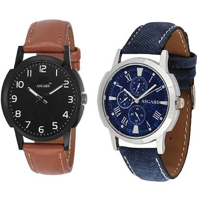 Brown and Blue Watch - For Men