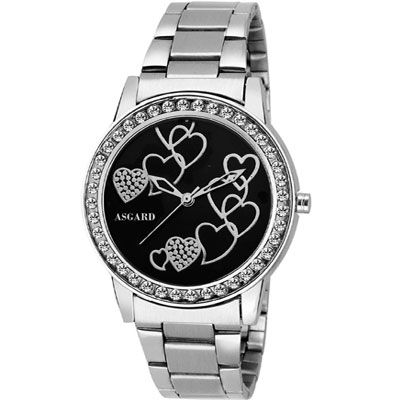 Silver Chain Decent Watch - For Girls