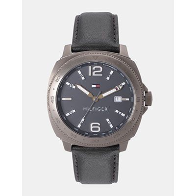 Men Charcoal Grey Analogue Watch TH1791429