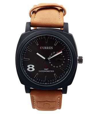 NEW BROWN LEATHER CURREN 8  WATCH FOR MEN.