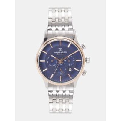 Exclusive Men Navy Blue Analogue Watch DK11911-4