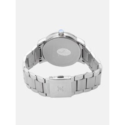 Men Navy & Silver-Toned Analogue Watch DK12108-5
