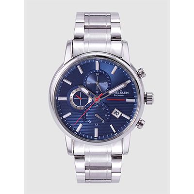 Men Navy Textured Analogue Watch DK12213-2