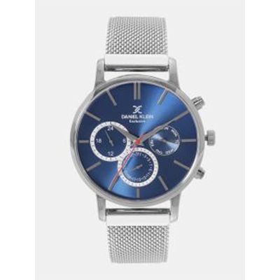 Exclusive Men Navy Blue Analogue Watch DK11857-3