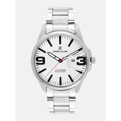 Premium Men White Analogue Watch 12150-1