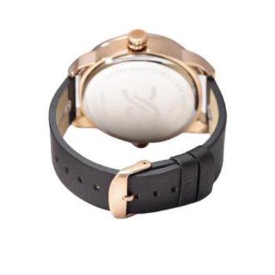 Premium Men Gunmetal-Toned Dual-Time Dial Watch DK11114-1