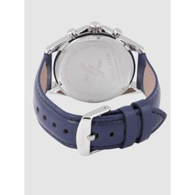 Men Blue Leather Analogue Watch DK.1.12341-4