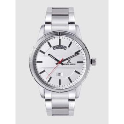 Men Silver-Toned Analogue Watch DK12215-1