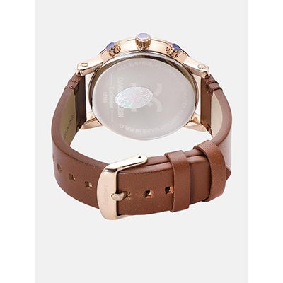 Men White & Silver-Toned Textured Analogue Watch DK12103-4