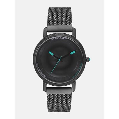 Men Black Analogue Watch DK12124-3