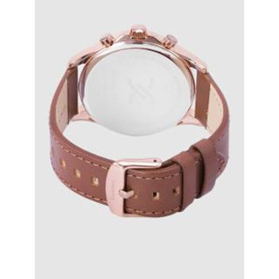 Men Off-White Textured Analogue Watch DK12220-3