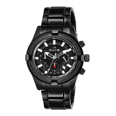 Men Black Analogue Chronograph Watch DK4005CRM02C