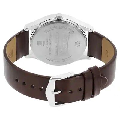 Essentials NP77082SL02W Silver Dial Analog Watch