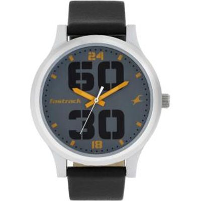 38051SL03 Bold Fonts Analog Watch - For Men