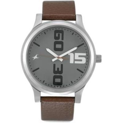 38051SL05 Bold Fonts Analog Watch - For Men
