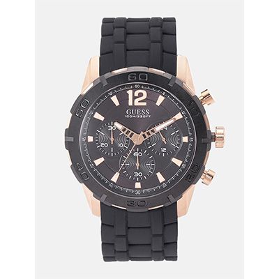 Men Black Chronograph Analogue Watch W0864G2_OR