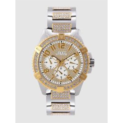 Men Gold-Toned & White Analogue Watch W0799G4