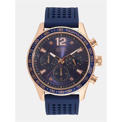 Men Navy Blue Multifunction Analogue Watch W0971G3