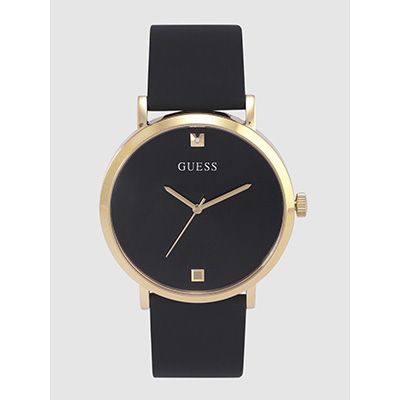 Men Black Diamond-Studded Analogue Watch W1264G1