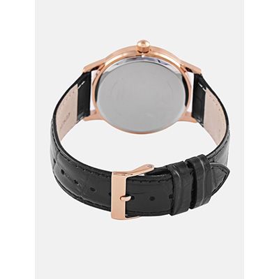 Men Off-White Dial Watch W0922G6