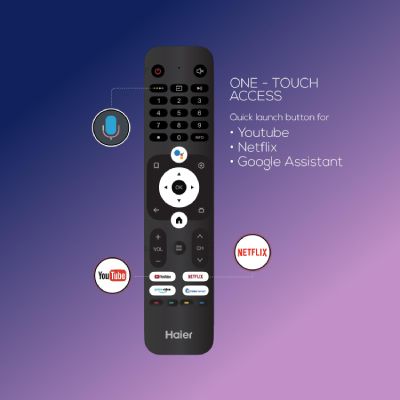 165 cm (65 inches) 4K Ultra HD Smart LED Google TV L65FG (Black)