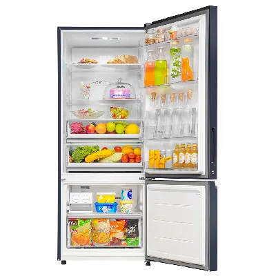HRB-4053BGK-P 355 L, 3 Star, Graphite Black Finish Bottom Mounted Frost-Free Refrigerator