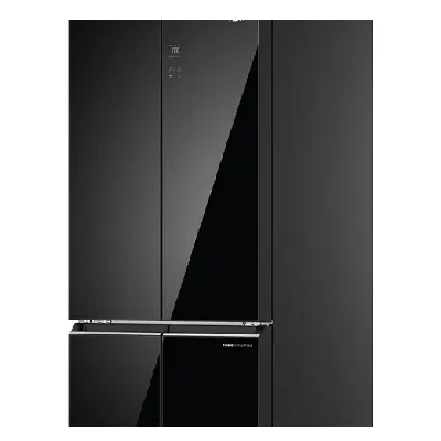 HRB-600KGU1 520 Litres Black Glass 4 Door Side by Side  Wi-Fi Refrigerator