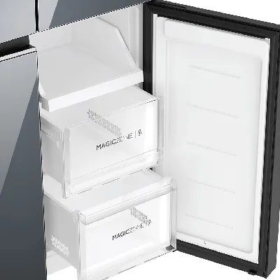 HRB-600MGU1 520 Litres Mirror Glass 4 Door Side by Side Wi-Fi Refrigerator