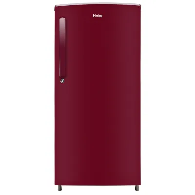 HRD-1861BBR-N 165 L, 1 Star, Red Mono Finish Direct Cool Single Door Refrigerator