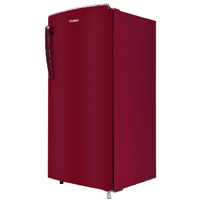 HRD-1861BBR-N 165 L, 1 Star, Red Mono Finish Direct Cool Single Door Refrigerator